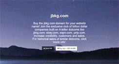 Desktop Screenshot of jbkg.com