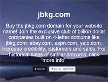Tablet Screenshot of jbkg.com